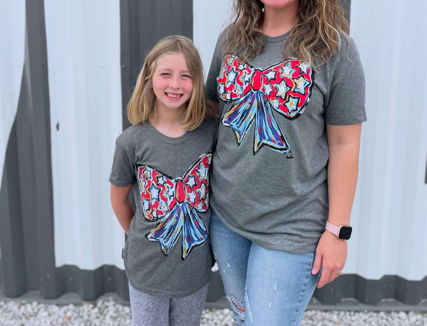 Texas True Threads - Texas True Threads Callie Ann Stelter Patriotic Bow Tee