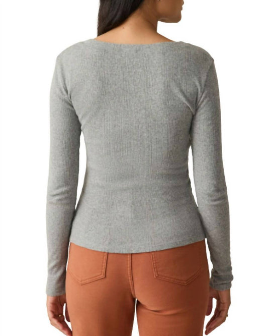 Faherty - Pacific Pointelle Scoop Neck Tee Top