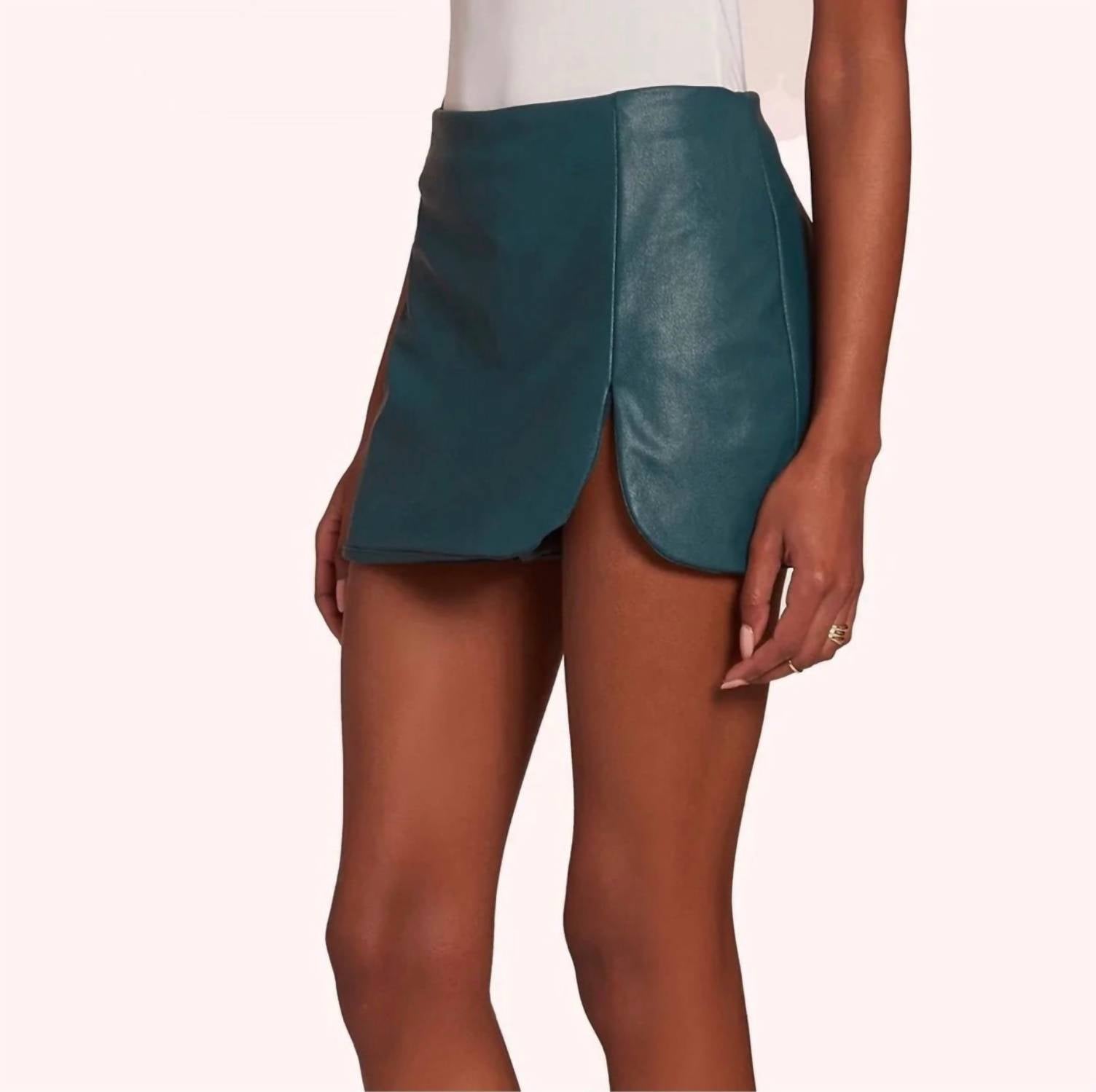 Amanda Uprichard - Women's Jess Faux Leather Mini Skort