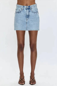 Pistola - Skye Studded Denim Mini Skirt