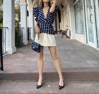 Ronny Kobo - Liliana Polka Dot Top