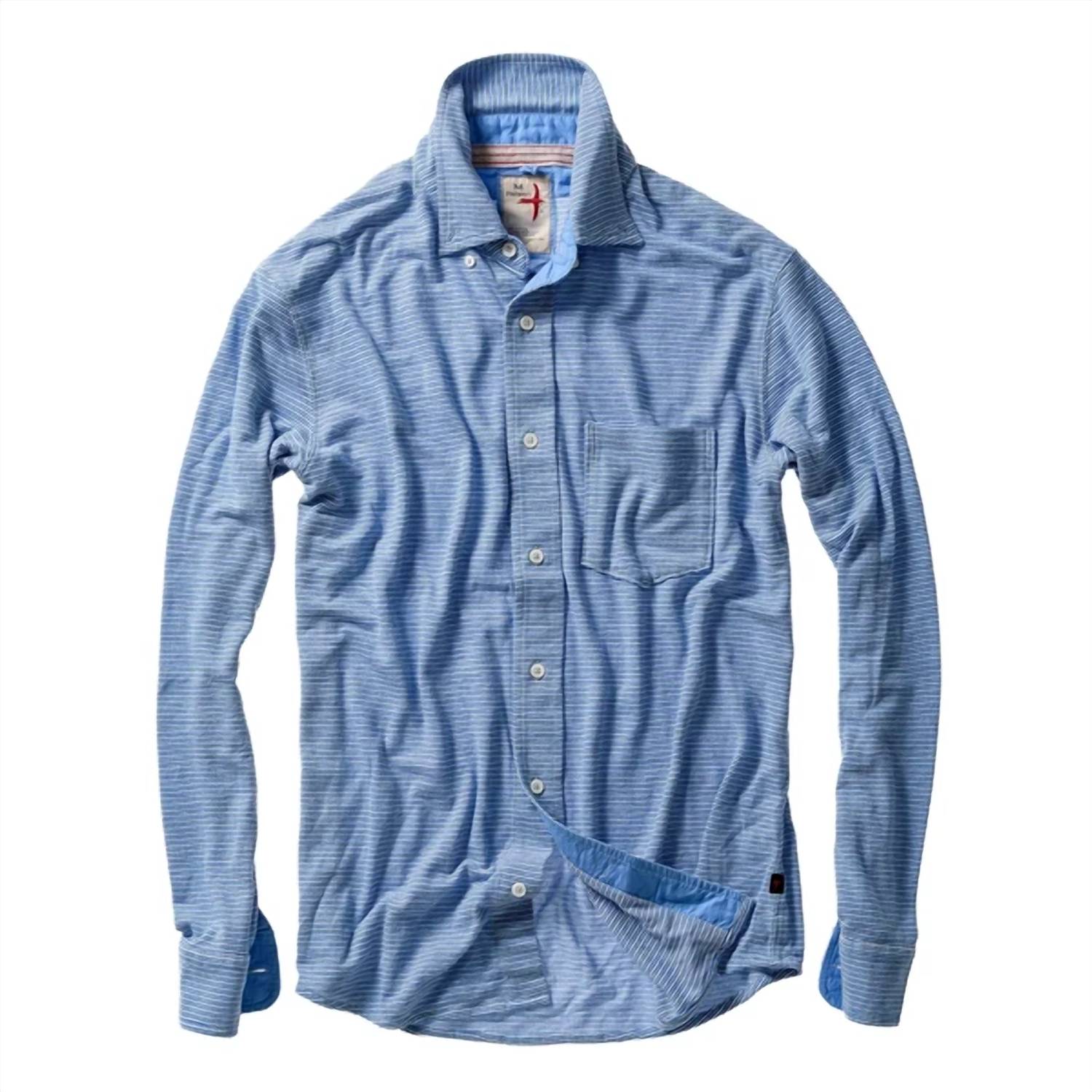 Relwen - Men's Hemp Stripe Button Down