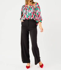 Mary Square Tamyrn Chic Top in pink with a twist - women's blouse - view 4