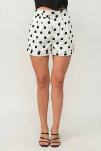 Tea & Cup - Pamela High Waisted Polka Dot Shorts