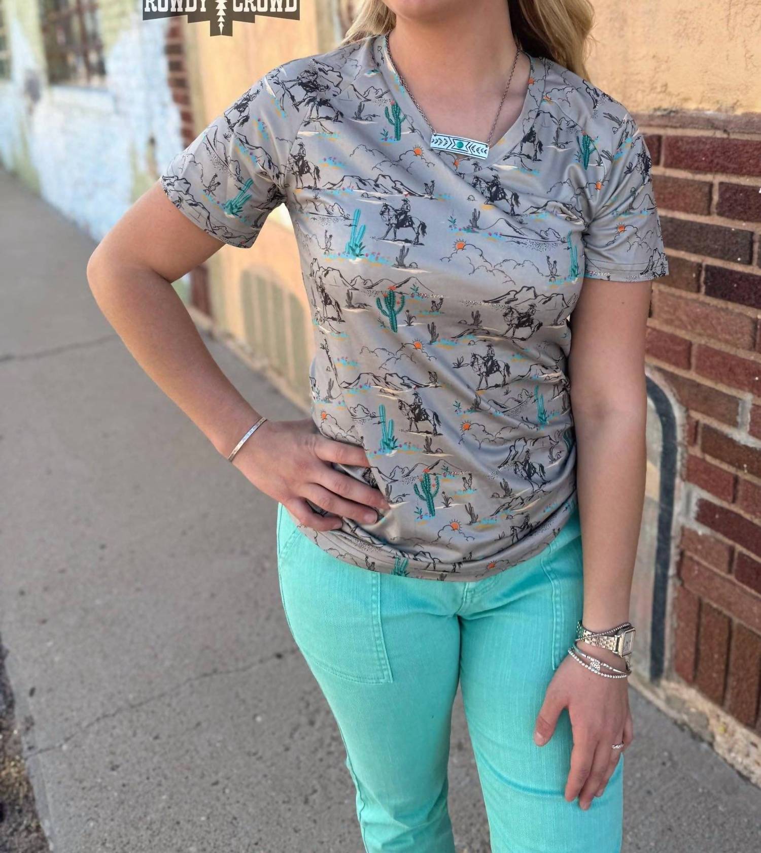 Rowdy Crowd - Blooming Desert Western Graphic Tee