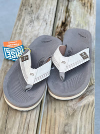 Cobian - Men's Roca Rise Leather Strap Flip-flop Sandals
