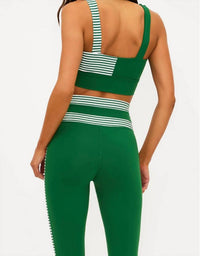 Beach Riot Carina Sports Bra in la palma stripe - women's intimate - detail view