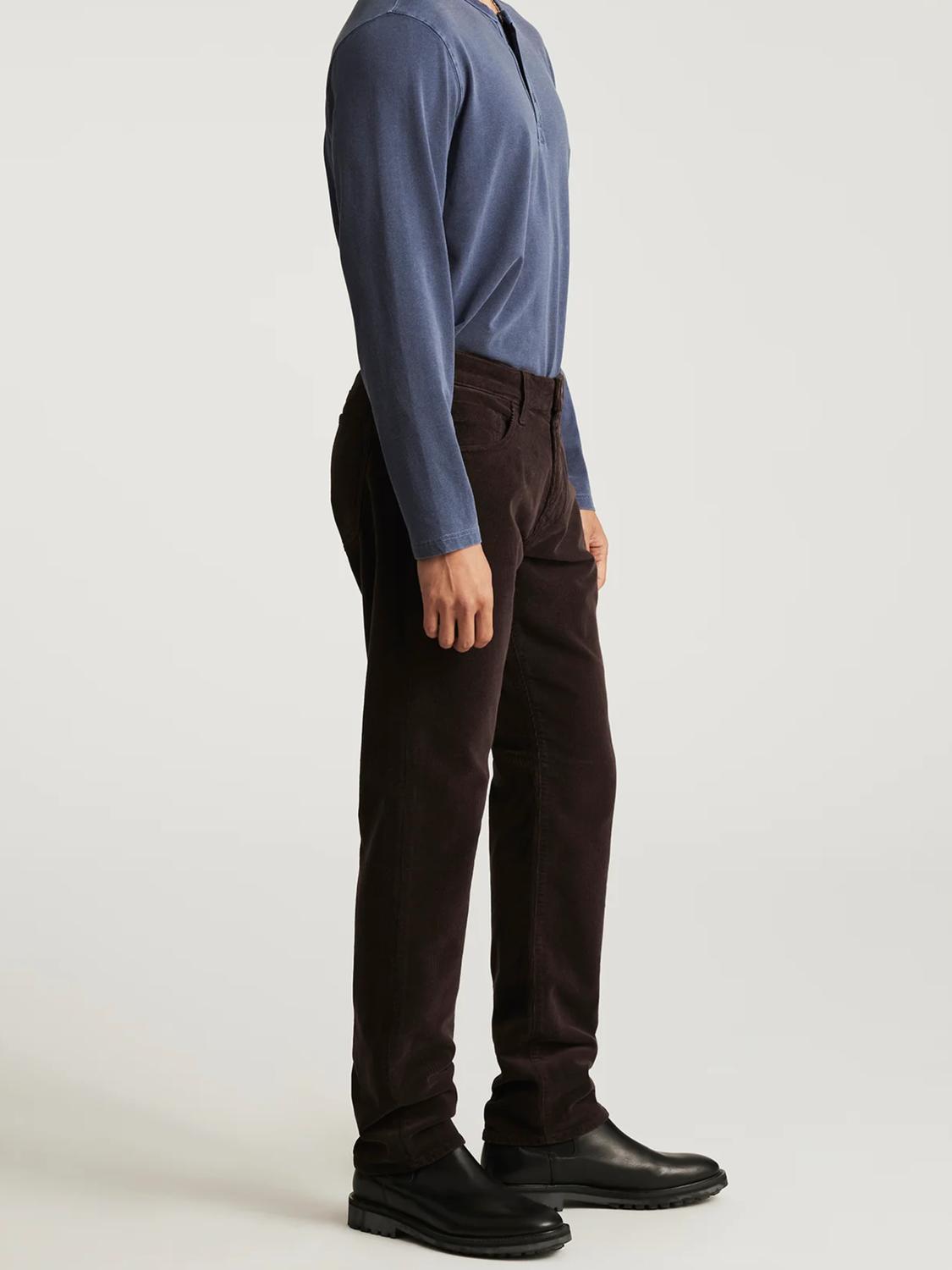 mavi Marcus Slim Straight Pant in penny cord - men's jeans - detail view