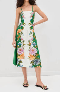 Farm Rio - Sweet Bloom Dreamscape Midi Dress