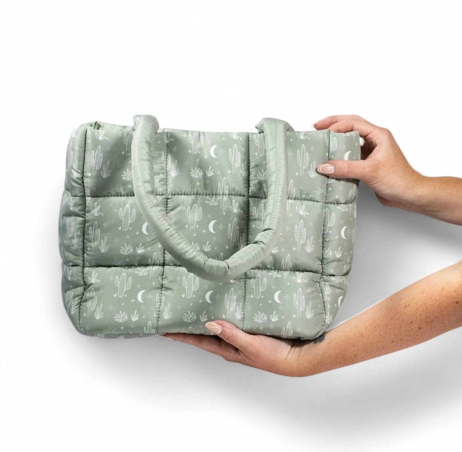 The Care Collective - Cactus Puffer Bag