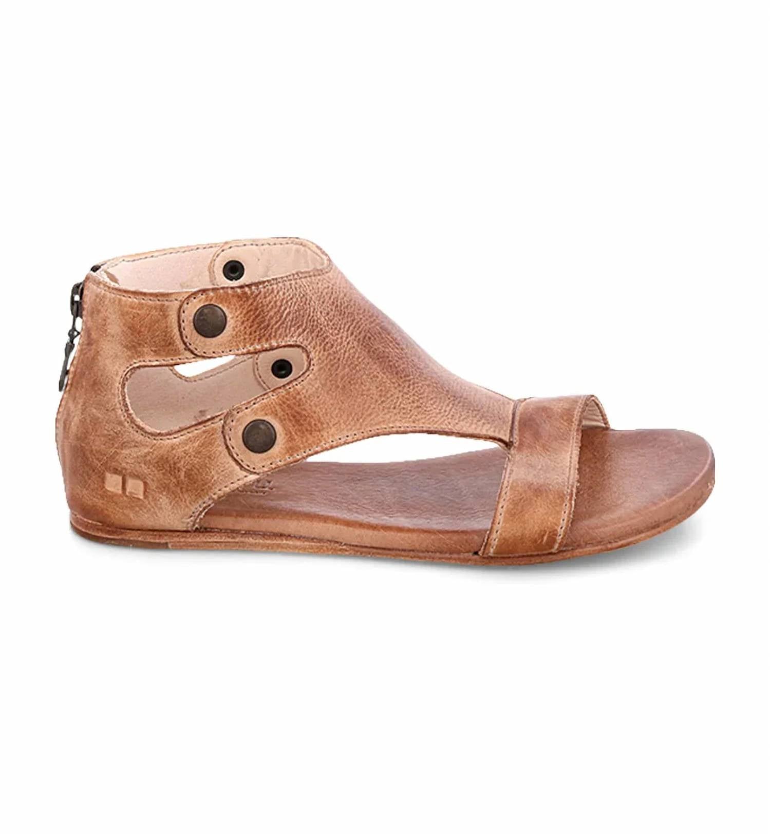 BEDSTU Women's Soto Sandals in tan rustic - women's sandal - detail view