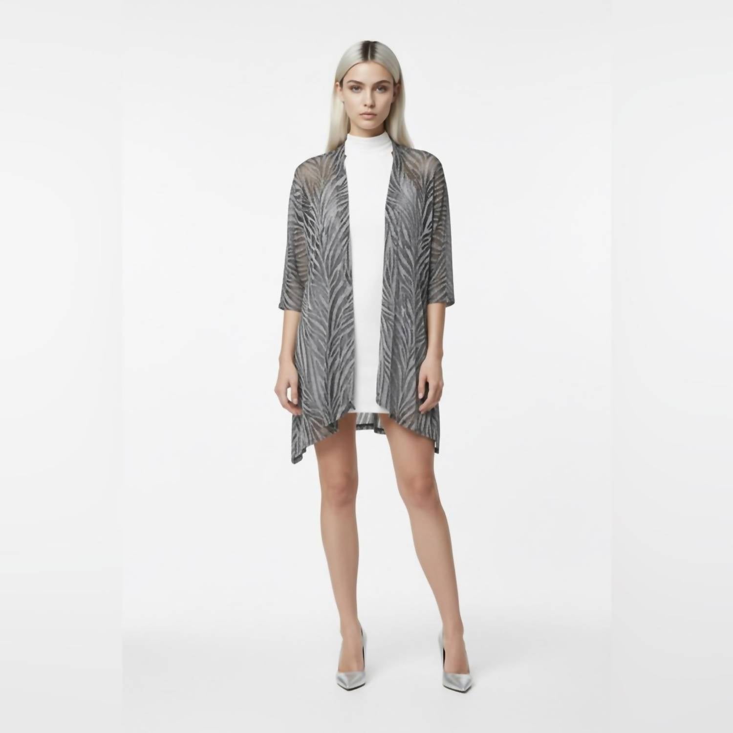 R&M Richards - Open Front Sheer Cardigan