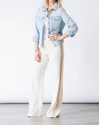 Sanctuary Cadence Shimmer Stripe Pant in vanilla creme - women's pants