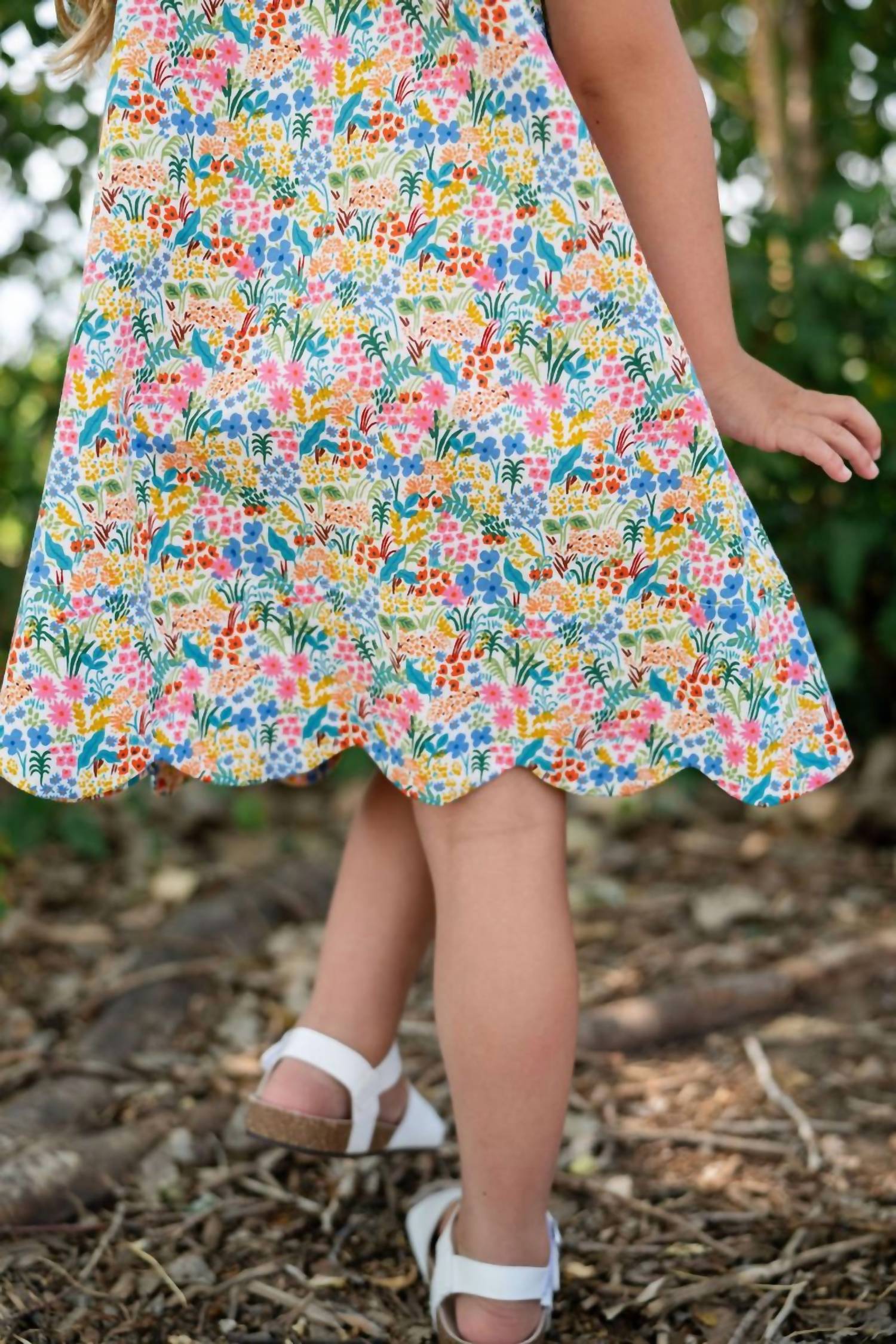 Thimble Collection - Girl's Scalloped Dress