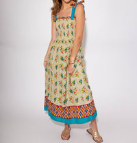 Thml - Women's Blossom Breeze Smocked Midi Dress