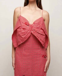 S/W/F - Bow Front Midi Dress