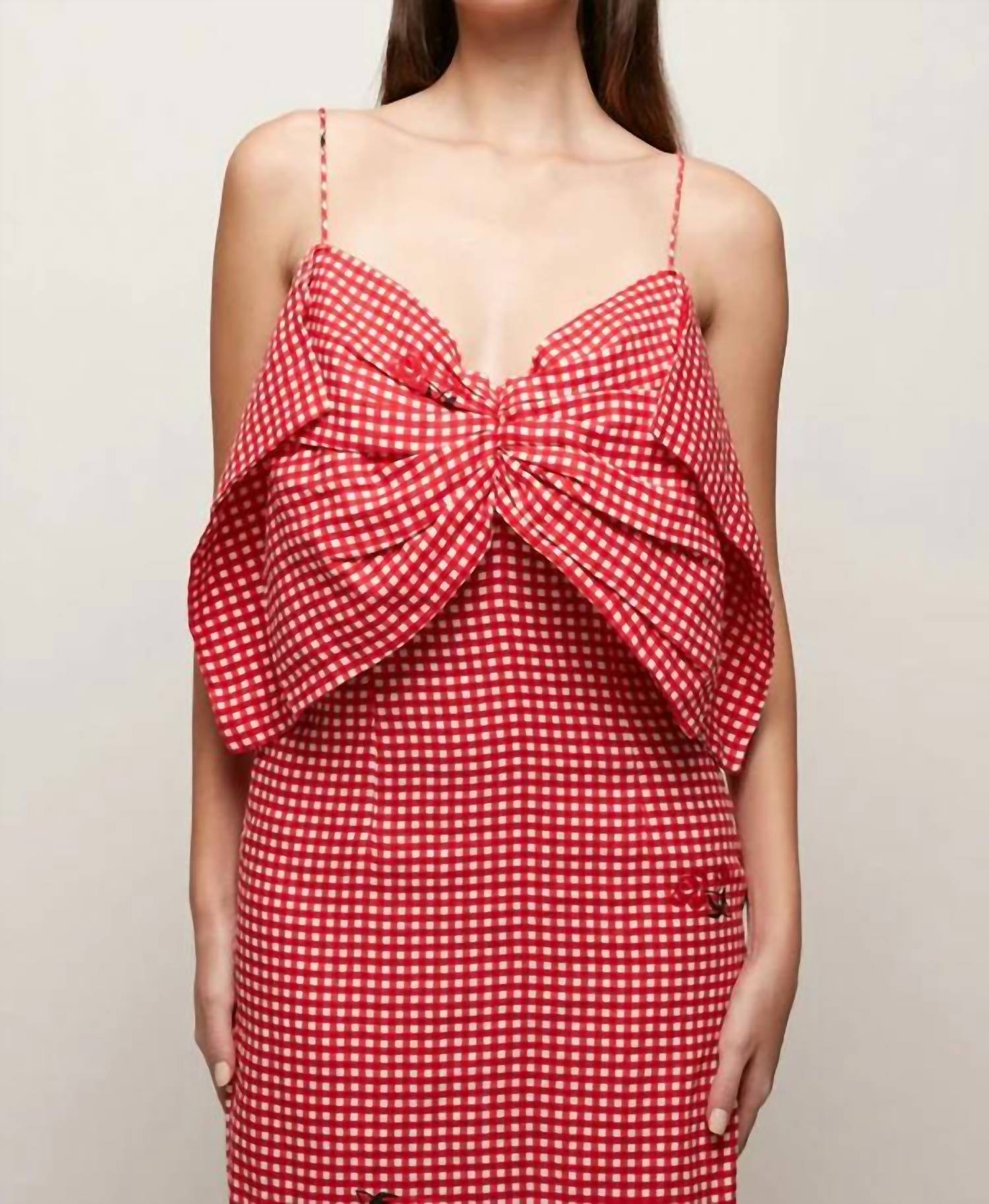 S/W/F - Bow Front Midi Dress