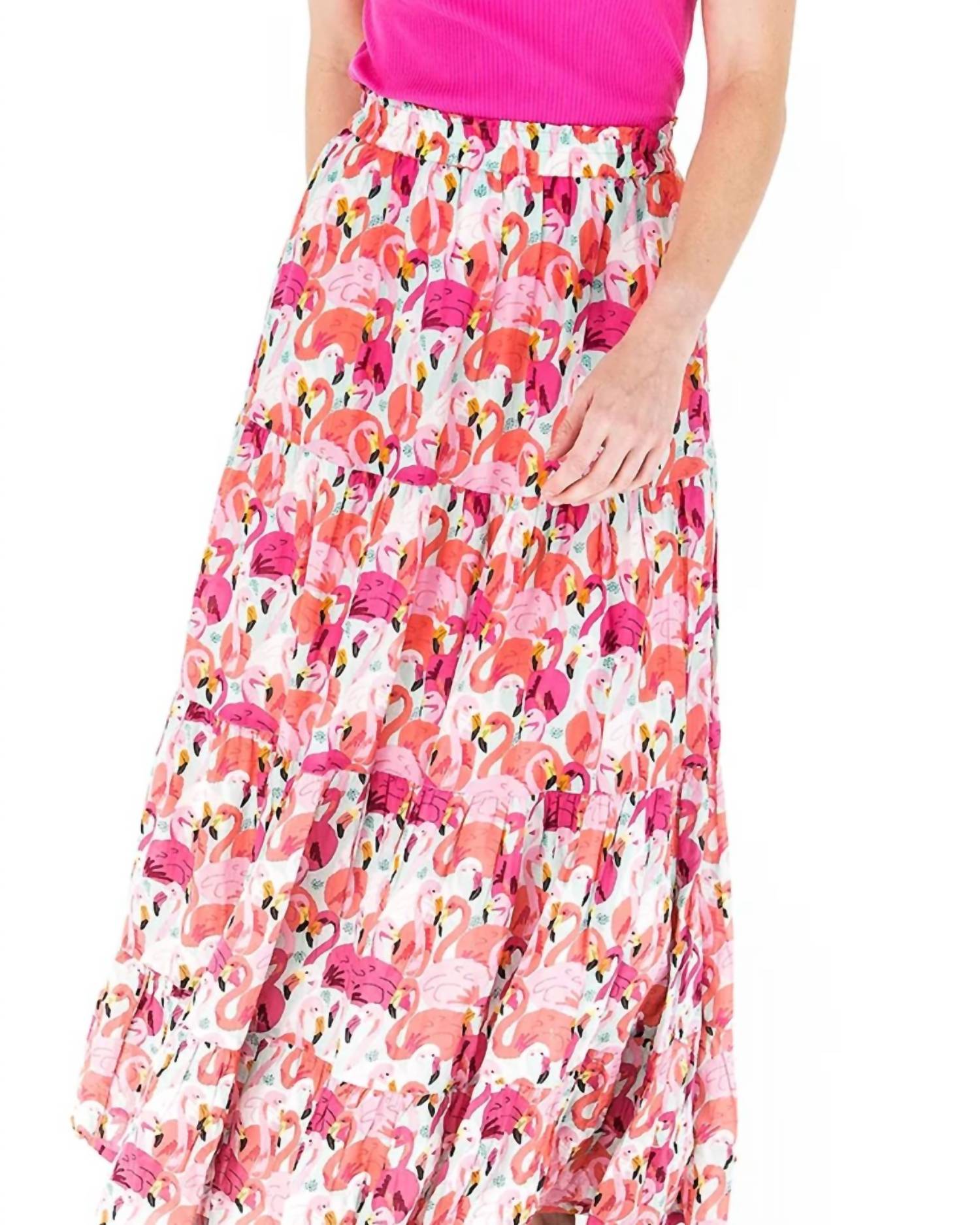 Briton Court - Garden Print Maxi Skirt
