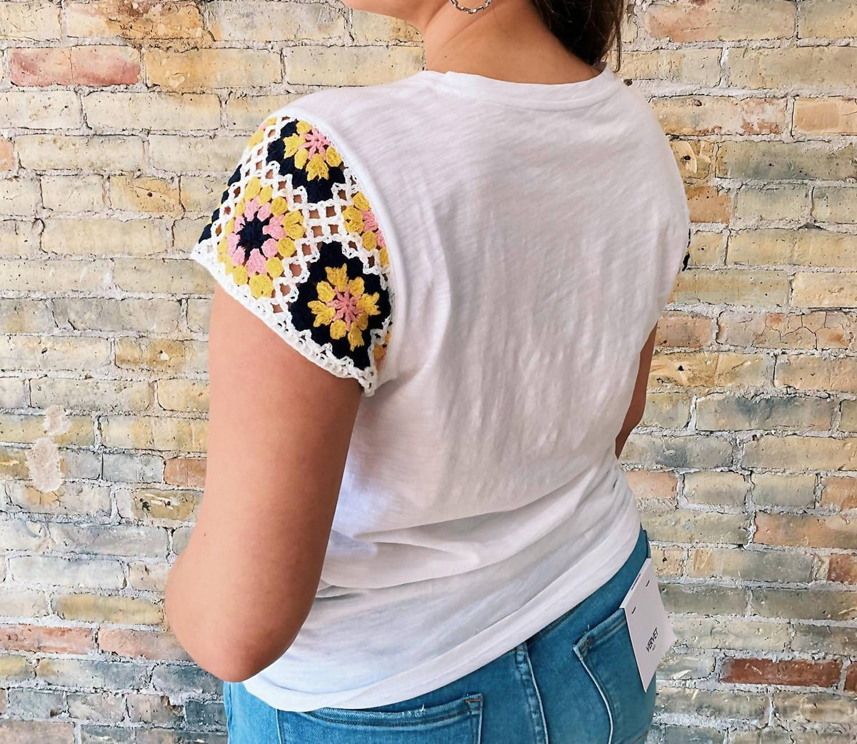 Charlie B - Josie Crochet Sleeve Top II