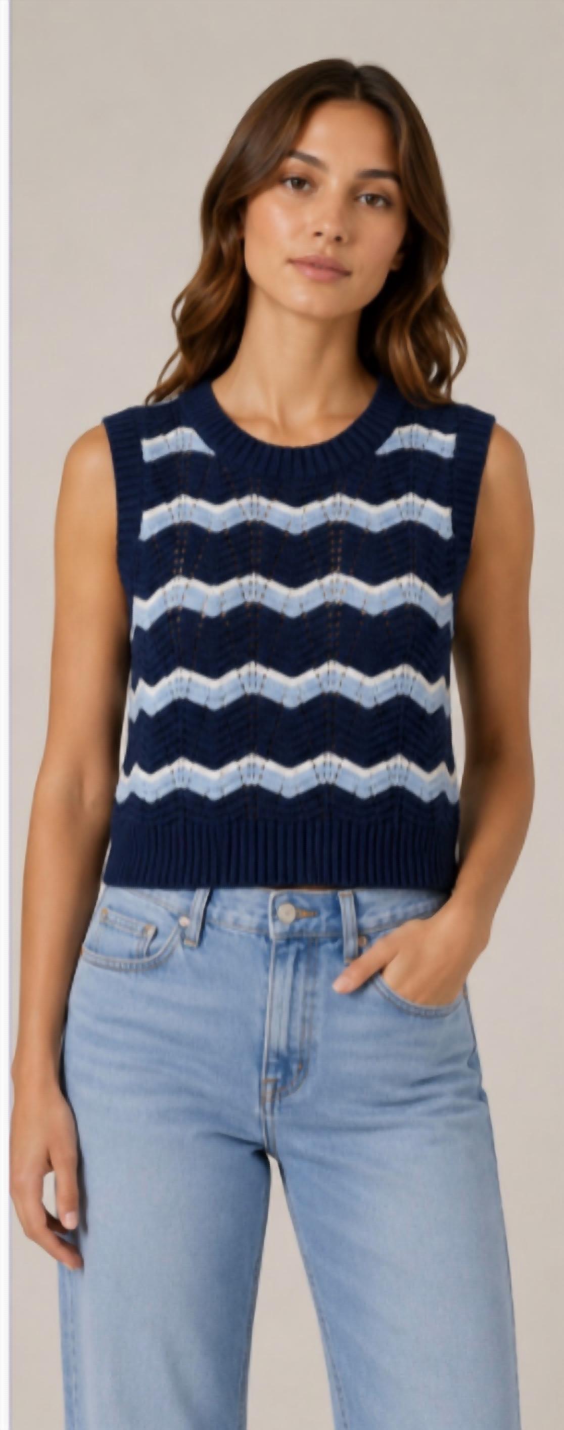 J. Society - Ric Rac Stripe Vest