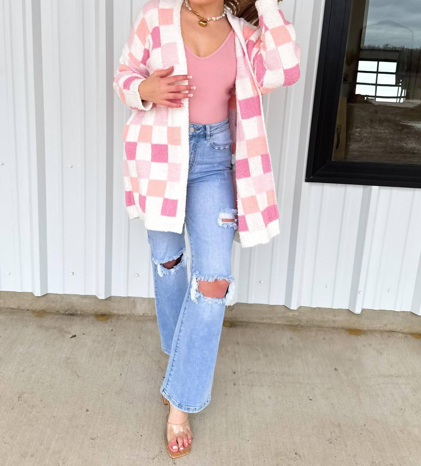 Blakeley - Checker Cloud Cardigan