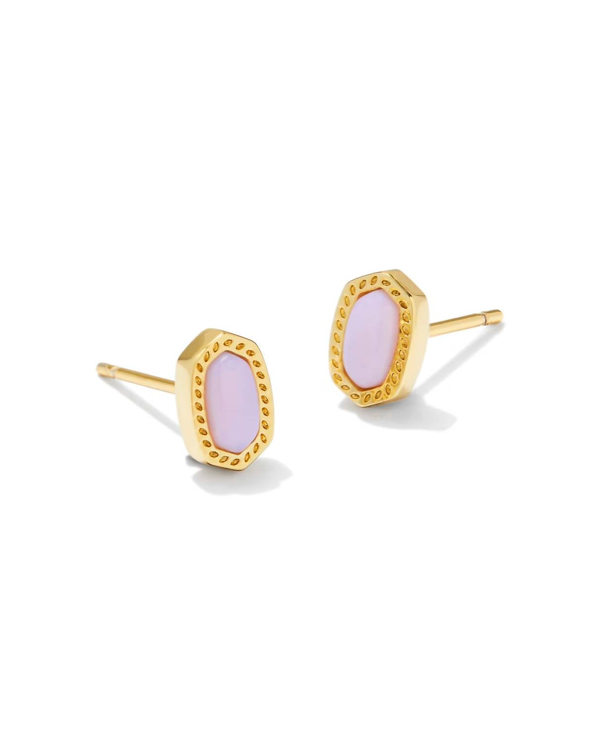 Kendra Scott Women's Mini Ellie Stud Earrings in pink opalite crystal - women's jewelry