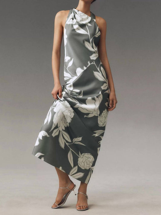 Significant Other - Annabel Asymmetrical Satin Maxi Dress