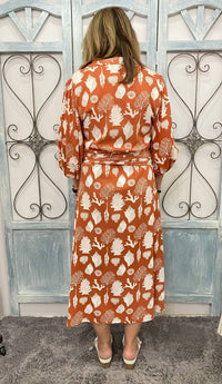 Mare Sole Amore - Puff Sleeve Midi Dress