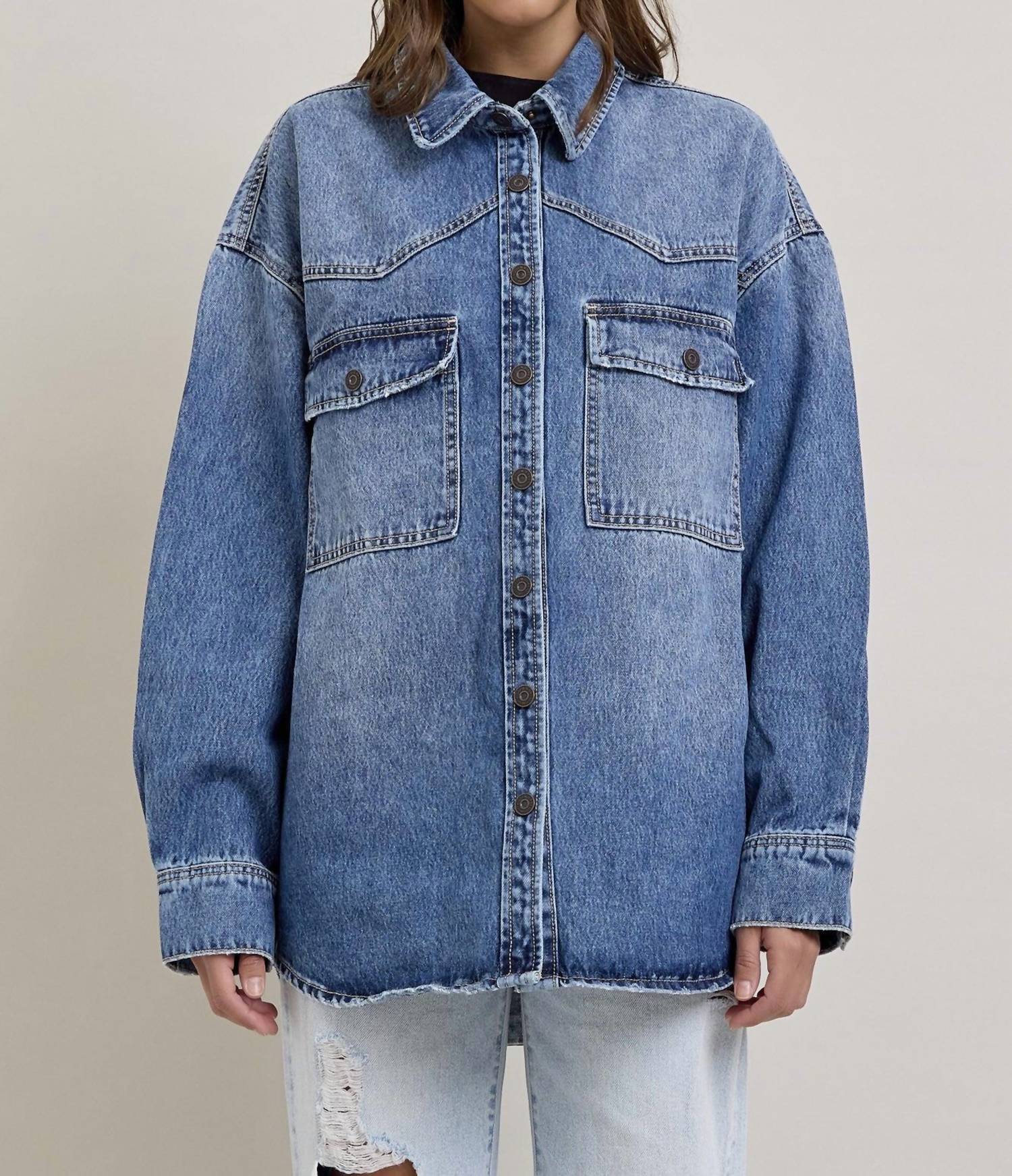 Hidden - Western Denim Jacket