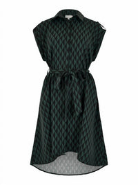 Apricot - Women's Geo Utility High Low Dress