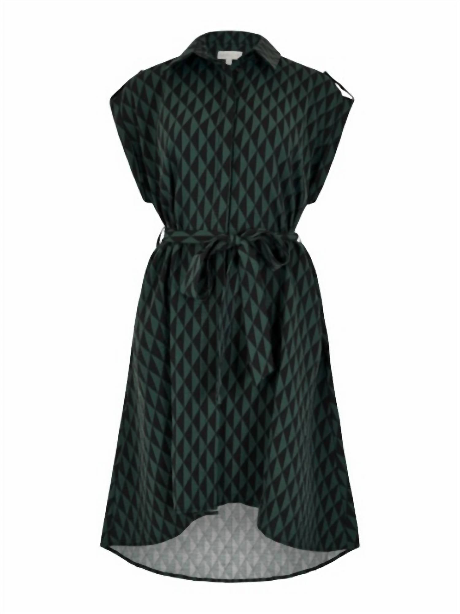 Apricot - Women's Geo Utility High Low Dress