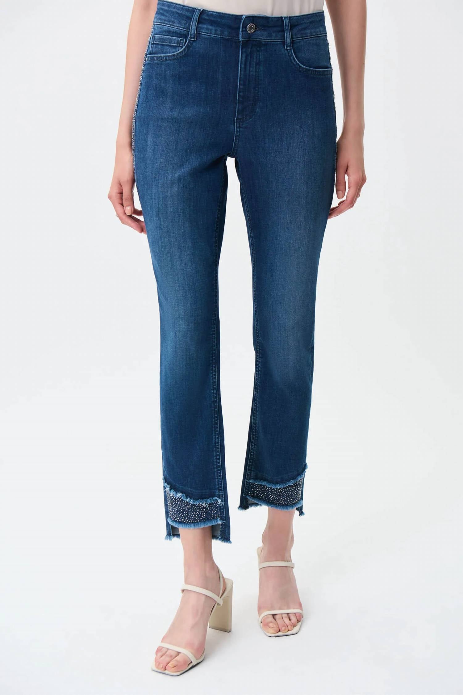 Joseph Ribkoff - Embellished Slim-Leg Jeans