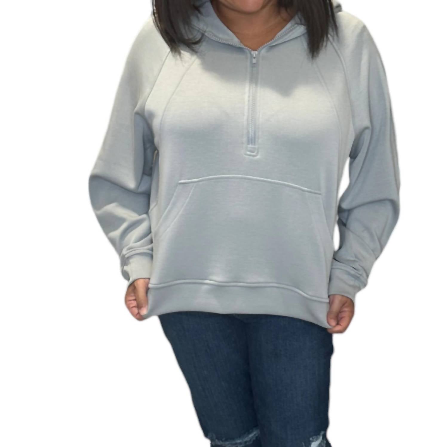 Wishlist - Scuba Half-Zip Hooded