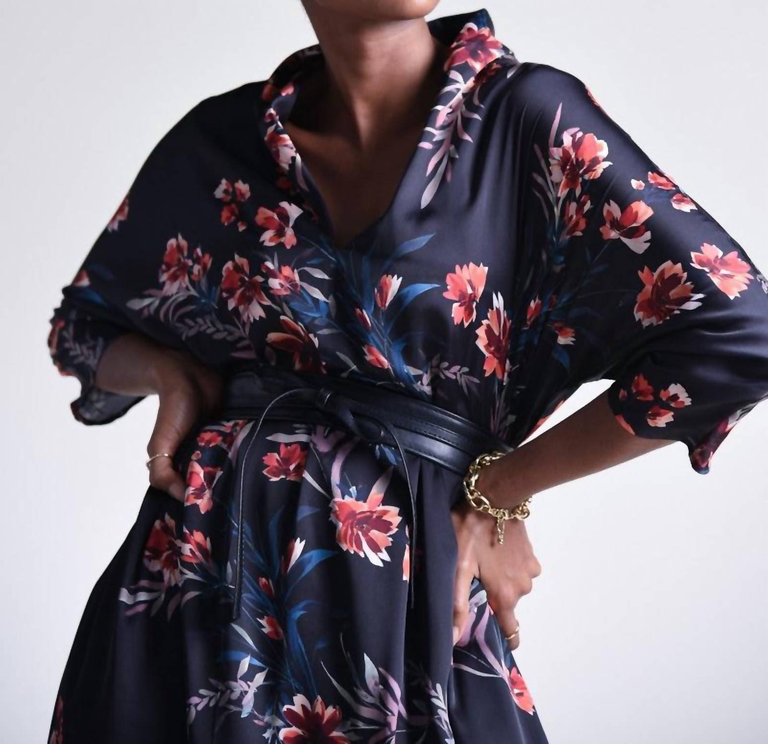 V-Neck Woven Dress