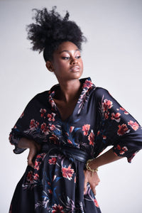V-Neck Woven Dress