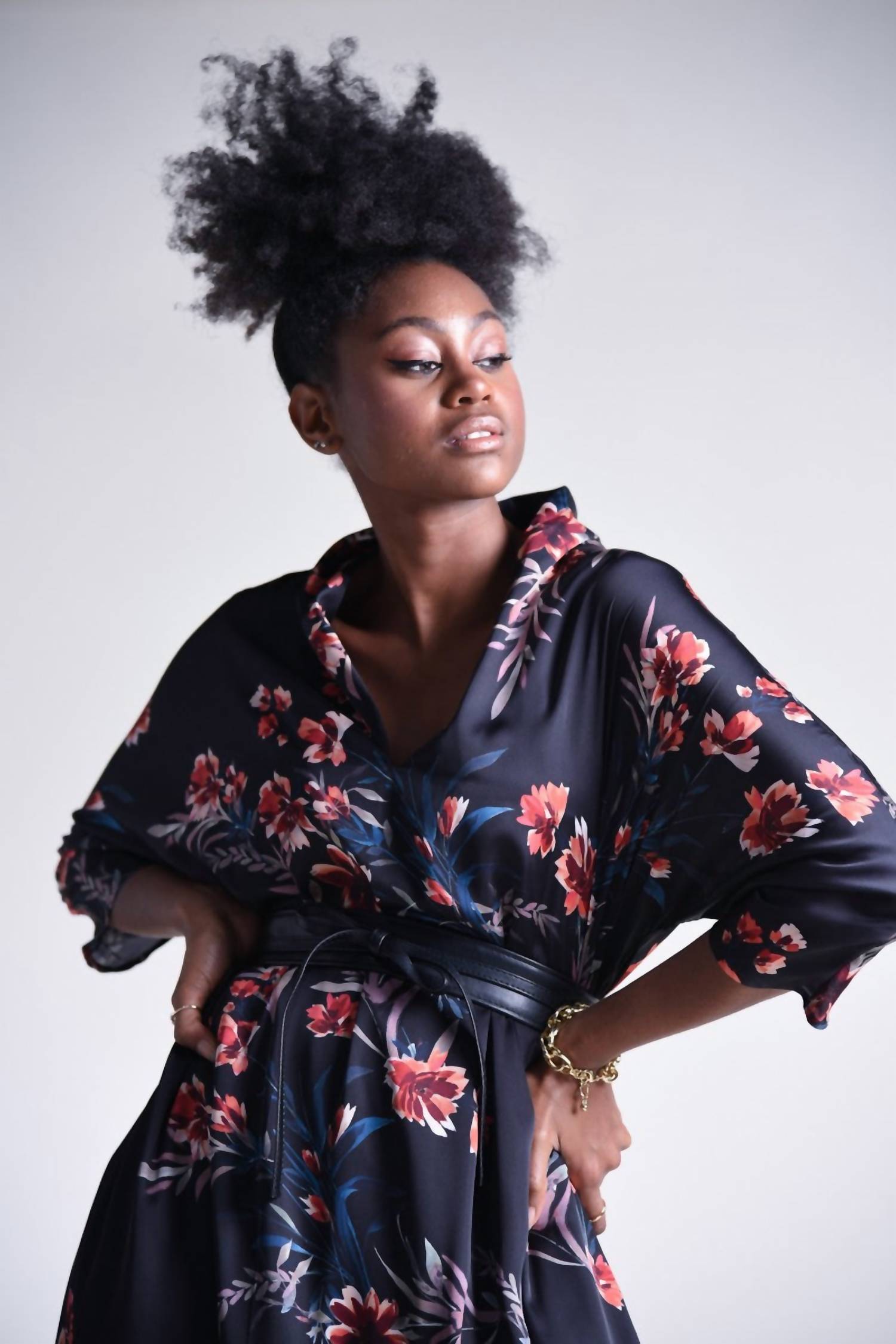 V-Neck Woven Dress