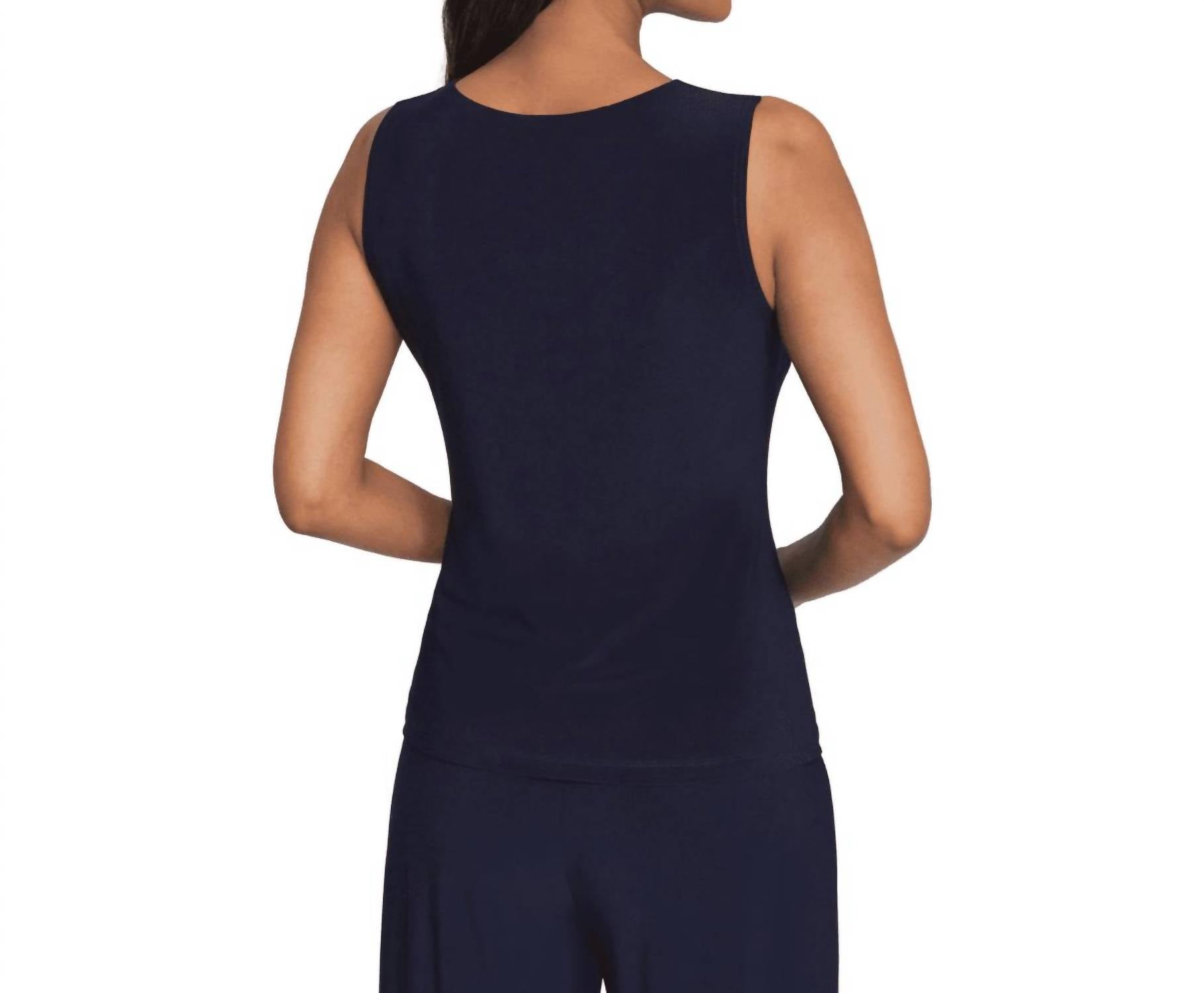 Joseph Ribkoff - EMBELLISHED TANK WITH CHIFFON CARDIGAN