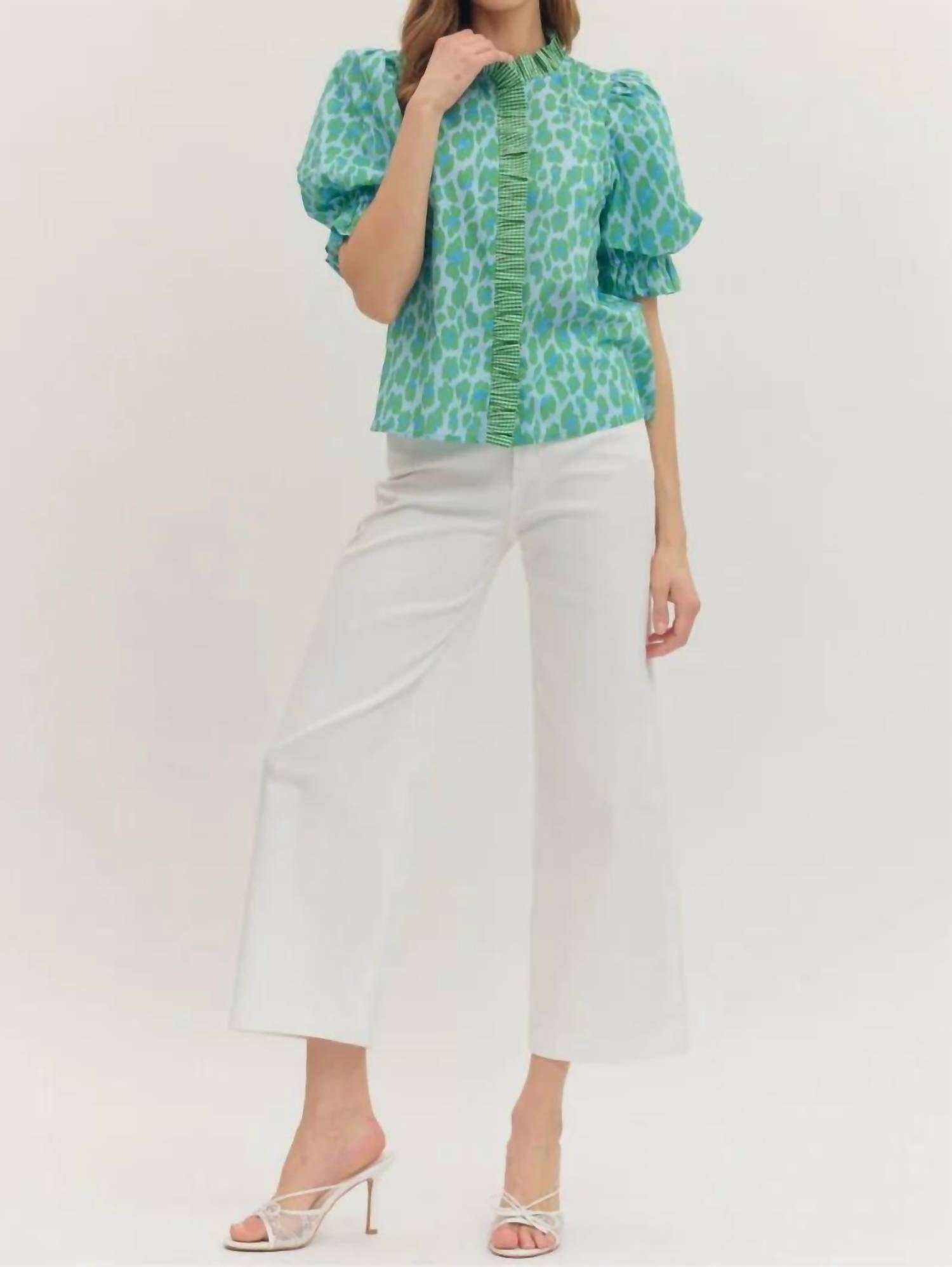 Entro - Luca Leopard Blouse