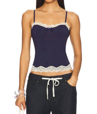 Lioness Top Model Cami Top in deep sea - women's shirt