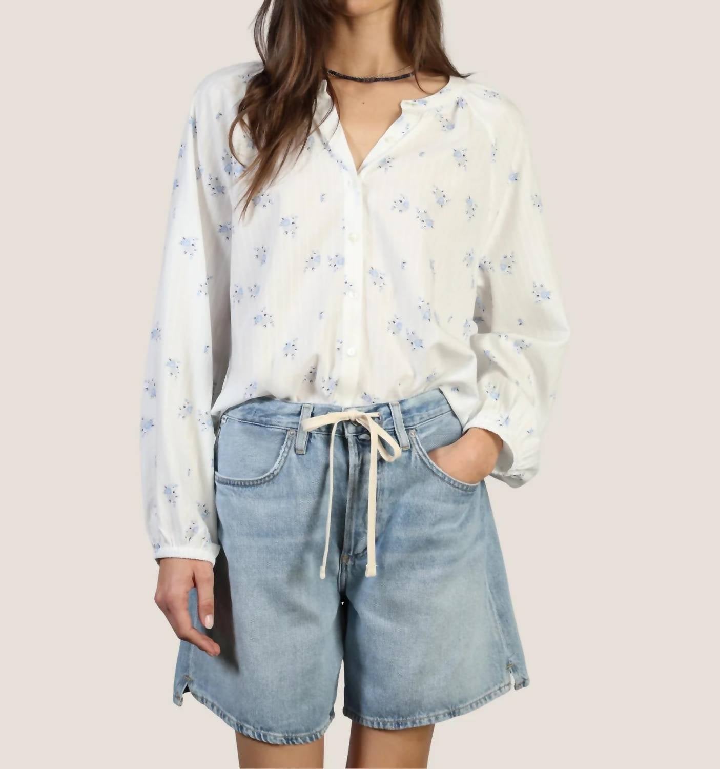 Dylan - Faded Long Sleeves Blouse