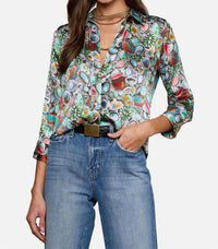 L'Agence - Dani 3/4 Sleeve Blouse