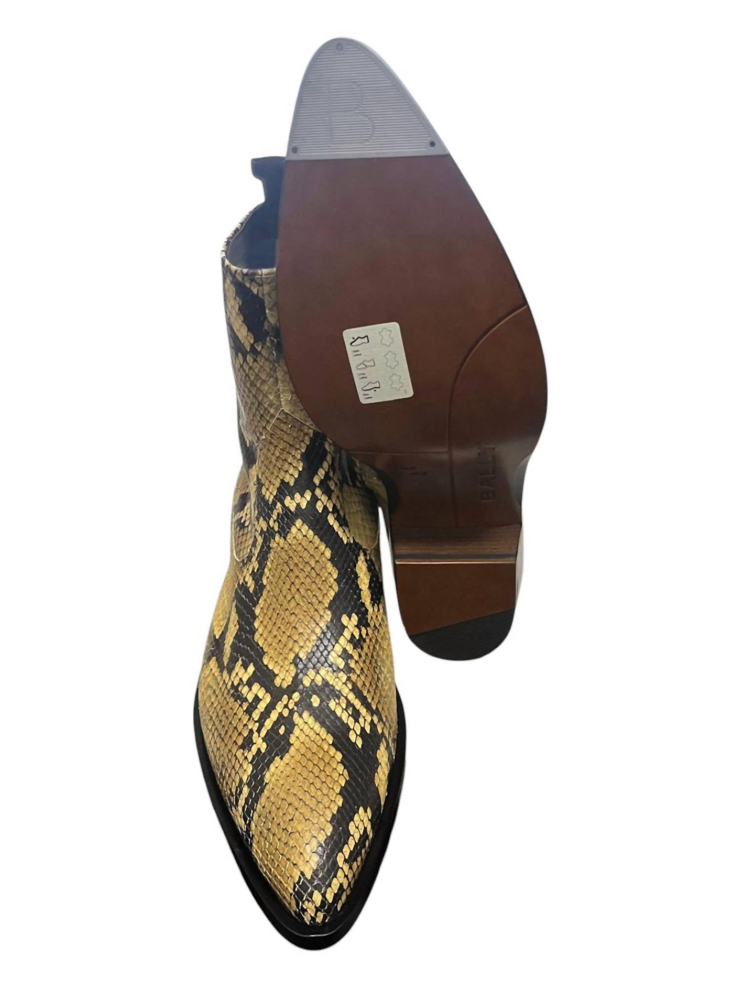 Bally - Men's Gaiman Rhu Snake Embossed Leather Boots