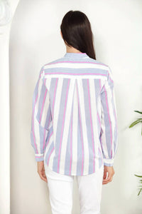 Zero Degrees Celsius - Bow Stripe Blouse