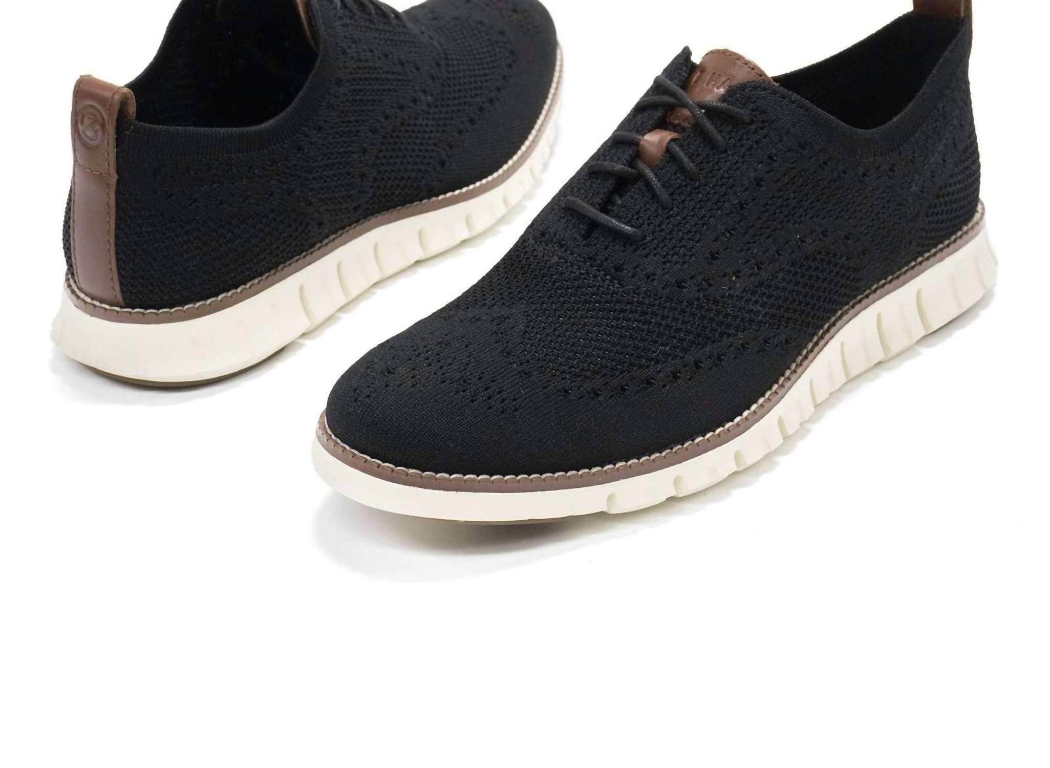 COLE HAAN Men's Zerogrand Stitchlite Oxford in black - men's shoe - view 6