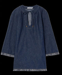 Zimmermann - Rhiannon Fringe Denim Mini Dress