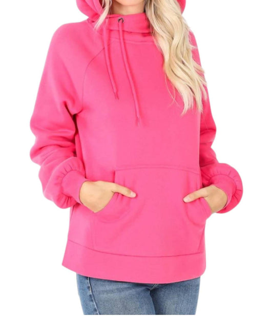 Zenana - Side Tie Hoodie Sweatshirts
