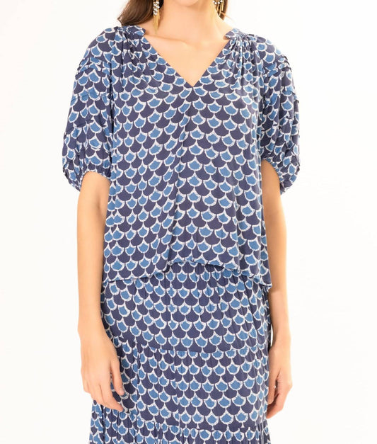 Area Stars - Fan Flutter Sleeves Top