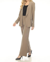 Joseph Ribkoff - Pull On Split Hem Wide Leg Pants