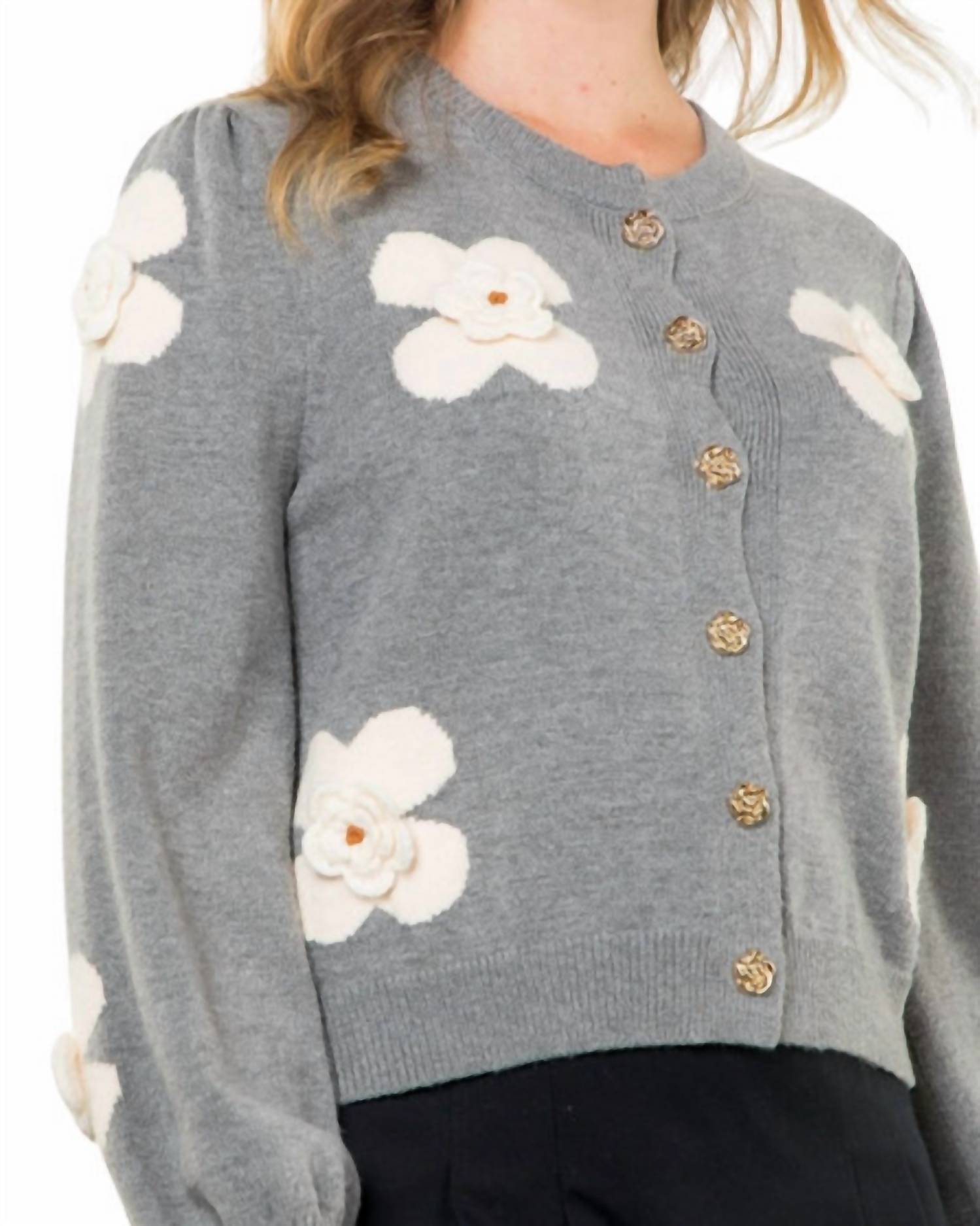 Thml - Flower Knit Cardigan