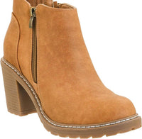 Corkys Footwear Women's Rocky Top Zip Up Bootie in camel - women's shoe - alternate view